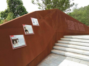 文教镇耐候钢挡土墙